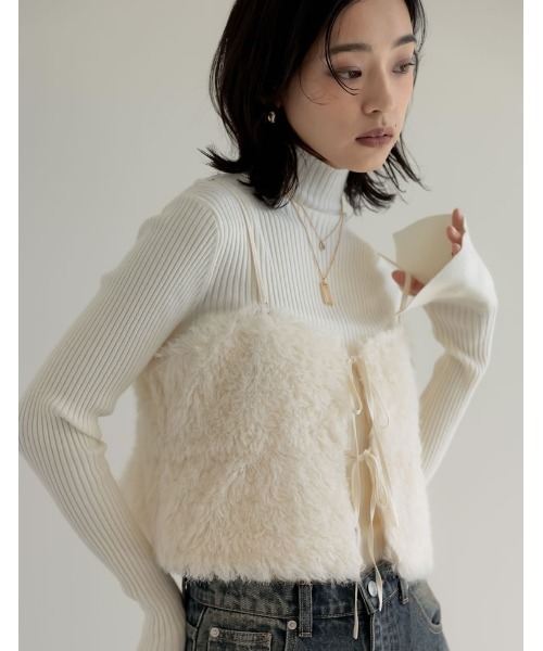 キャミソール バルーンビスチェ Re:EDIT キャミソール 「2024-25 WINTER COLLECTION」前後2WAY