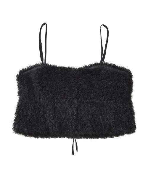 値下げ　COEHNI 2wayバルーンビスチェ ブラック　黒　キャミソール セール】気になるライン、フワッと隠してオトナ可愛さ大爆発！前後2way