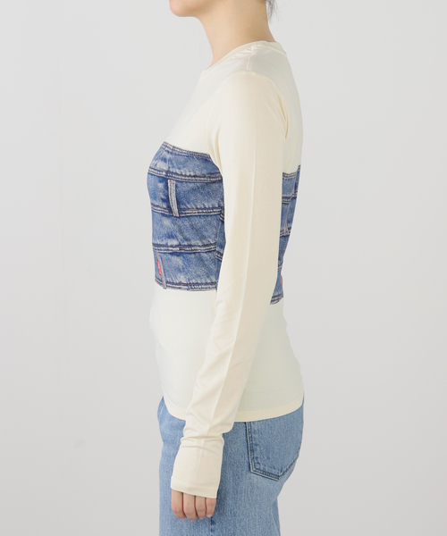 リーバイス Levis 【 Crew Neck Ribbed Knit Women 】 ファッション レディースファッション トップス その他トップス レ セール】Levi's/リーバイス クロップド丈 リブカーディガン