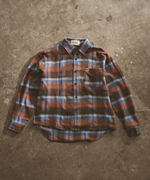 オンブレチェックロングスリーブシャツ