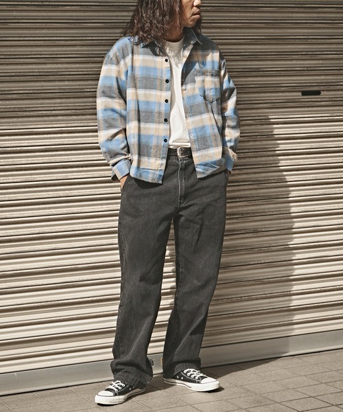 ALL RUNS(オールランズ)の「オンブレチェックロングスリーブシャツ(シャツ/ブラウス・メンズ・ブラウン/ネイビー/グリーン・L/XL/M)」の15枚目の写真