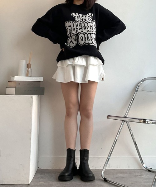 kirakiraShop(キラキラショップ)の「コーデュロイ フリル ミニ スカート(スカート・レディース・ブラック/ホワイト/ベージュ・M/L/S)」の16枚目の写真