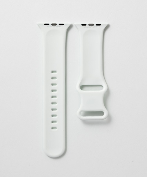 emonique(エモニーク)の「スマートウォッチバンド Apple Watch バンド シリコン製【38/40/41/42/44/45/49mm対応】(デジタル腕時計・レディース・ライトブルー/ホワイト×ブラック/ホワイト/ミント/オレンジ・38/42)」の7枚目の写真