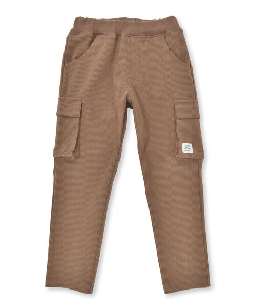 【セール】ニットコールストレッチカーゴロングパンツ(90~150cm)（カーゴパンツ）｜BeBe（ベベ）