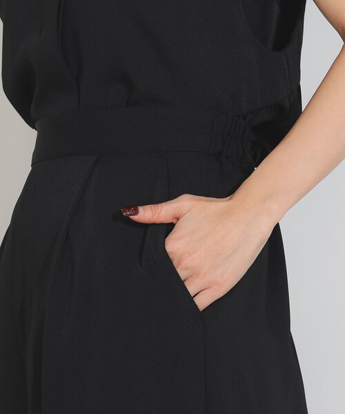 BEAMS HEART(ビームスハート)の「ペプラムベスト × イージーパンツ セットアップ(セットアイテム)(つなぎ/オールインワン・レディース・ブラック/ブルー系その他・FREE)」の17枚目の写真
