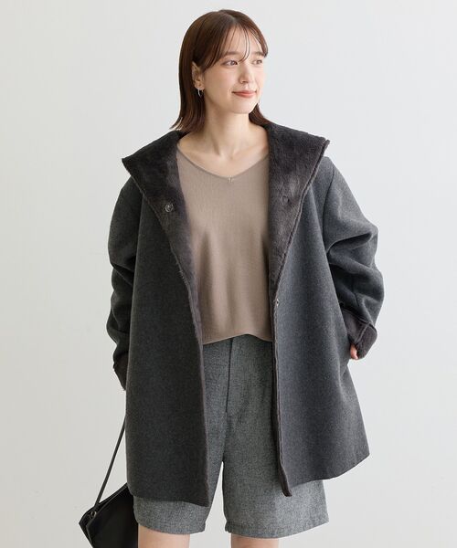 セール】フーディガウンコート（その他アウター）｜Green Parks