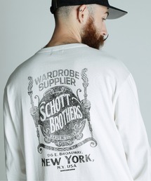 Schott ショット ウール ヘンリー スウェットシャツ トップス HENLEY LS T-SHIRT WARDROBE SUPPLIER/ヘンリーネック ロンT