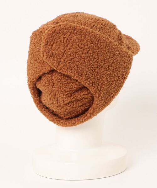 TONE SELECT GOODS（トーンセレクトグッズ）の「pur chouchou/耳当て付き ボア キャップ P4408（キャップ・レディース・ホワイト/ブラウン/ダークグレー/ベージュ・FREE）」の6枚目の写真