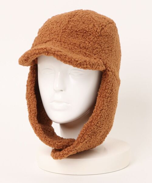 TONE SELECT GOODS（トーンセレクトグッズ）の「pur chouchou/耳当て付き ボア キャップ P4408（キャップ・レディース・ホワイト/ブラウン/ダークグレー/ベージュ・FREE）」の7枚目の写真