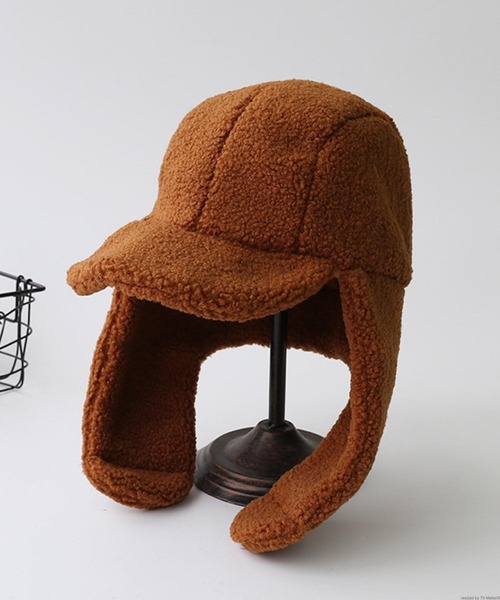 TONE SELECT GOODS（トーンセレクトグッズ）の「pur chouchou/耳当て付き ボア キャップ P4408（キャップ・レディース・ホワイト/ブラウン/ダークグレー/ベージュ・FREE）」の3枚目の写真