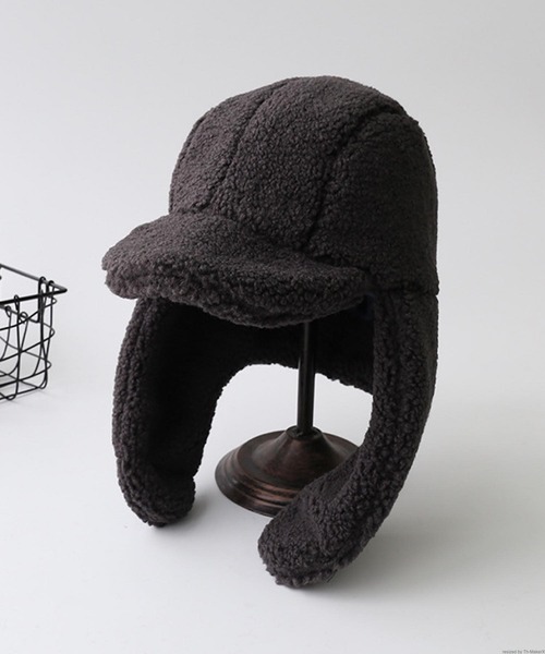 TONE SELECT GOODS（トーンセレクトグッズ）の「pur chouchou/耳当て付き ボア キャップ P4408（キャップ・レディース・ホワイト/ブラウン/ダークグレー/ベージュ・FREE）」の2枚目の写真