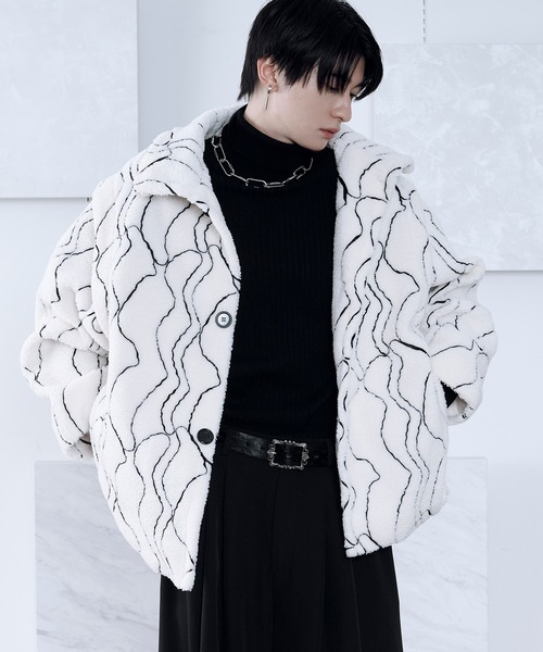 【新品タグ付き】Ellno Loset ２WAYシルバーバックルブルゾン Ellno Loset ブルゾン アウター 2WAYシルバーバックルブルゾン