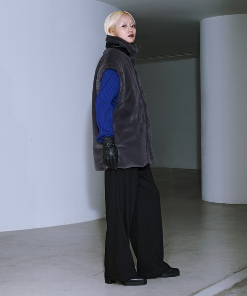 【新品タグ付き】Ellno Loset ２WAYシルバーバックルブルゾン Ellno Loset ブルゾン アウター 2WAYシルバーバックルブルゾン