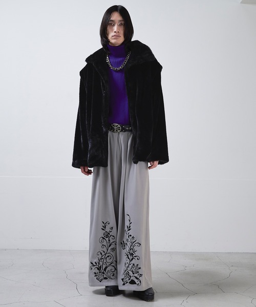 【新品タグ付き】Ellno Loset ２WAYシルバーバックルブルゾン Ellno Loset ブルゾン アウター 2WAYシルバーバックルブルゾン