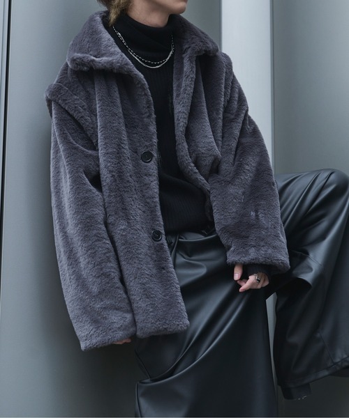 Ellno Loset（エルノロゼット）の「2WAYアソートジャケット（ブルゾン・メンズ・グレー系その他/ブラック/ブラック系その他/オフホワイト・SMALL/LARGE/MEDIUM）」の8枚目の写真