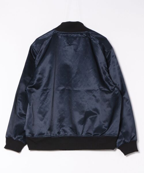 Jackman（ジャックマン）の「Satin Award Jacket（スタジャン・メンズ・ネイビー/パープル/ダークグリーン・MEDIUM/SMALL/LARGE/X-LARGE）」の17枚目の写真
