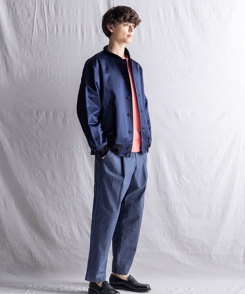 Jackman（ジャックマン）の「Satin Award Jacket（スタジャン・メンズ・ネイビー/パープル/ダークグリーン・MEDIUM/SMALL/LARGE/X-LARGE）」の16枚目の写真