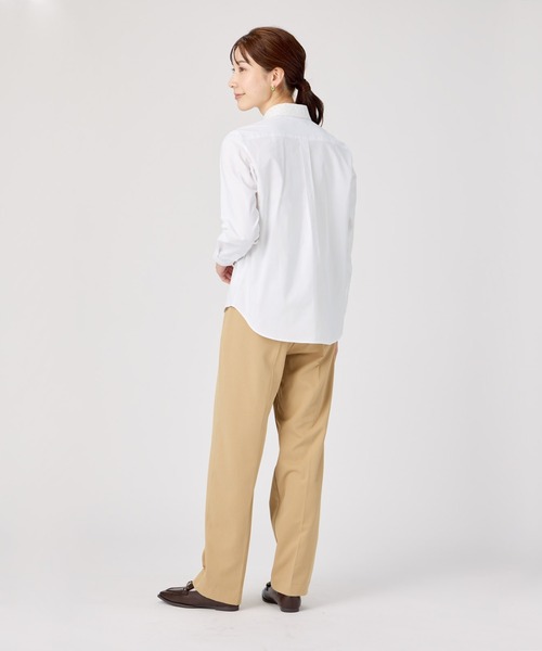 TOKYO SHIRTS（トウキョウシャツ）の「透け防止 形態安定ノーアイロン レギュラー 長袖ビジネスワイシャツ（ビジネスシャツ・レディース・ホワイト・LL/M/L）」の10枚目の写真