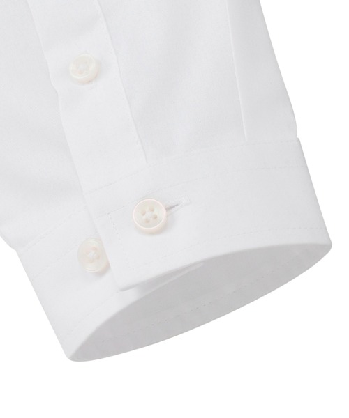 TOKYO SHIRTS（トウキョウシャツ）の「透け防止 形態安定ノーアイロン レギュラー 長袖ビジネスワイシャツ（ビジネスシャツ・レディース・ホワイト・LL/M/L）」の6枚目の写真