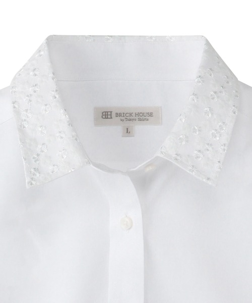 TOKYO SHIRTS（トウキョウシャツ）の「透け防止 形態安定ノーアイロン レギュラー 長袖ビジネスワイシャツ（ビジネスシャツ・レディース・ホワイト・LL/M/L）」の5枚目の写真