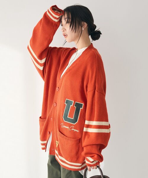 CRAFT STANDARD BOUTIQUE（クラフトスタンダードブティック）の「【ユニセックス】URANIWAニットカーディガン（カーディガン/ボレロ・レディース・アイボリー/ネイビー/レッド・M/L/XL）」の3枚目の写真