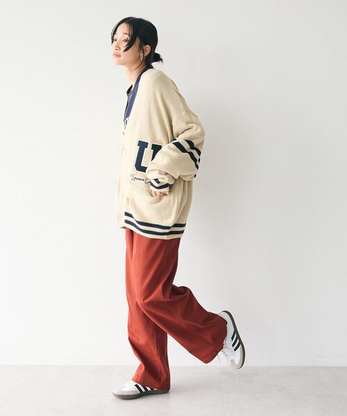 CRAFT STANDARD BOUTIQUE（クラフトスタンダードブティック）の「【ユニセックス】URANIWAニットカーディガン（カーディガン/ボレロ・レディース・アイボリー/ネイビー/レッド・M/L/XL）」の7枚目の写真