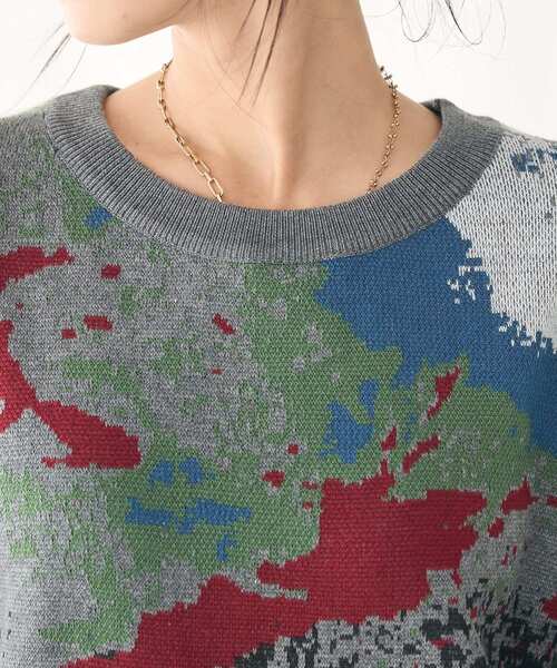 セール】変な柄クルーネックニット（ニット/セーター）｜CRAFT