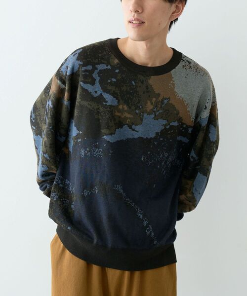 セール】変な柄クルーネックニット（ニット/セーター）｜CRAFT