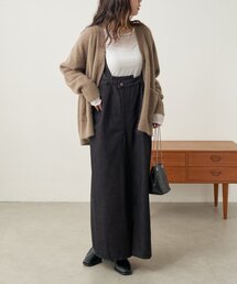 natural couture（ナチュラルクチュール）の「デニムジャンパースカート（スカート）」