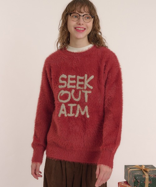 ロゴシャギーニット（ニット/セーター）｜MUHET（ミュエータ）の