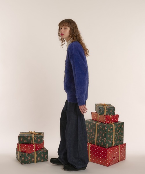 ロゴシャギーニット（ニット/セーター）｜MUHET（ミュエータ）の