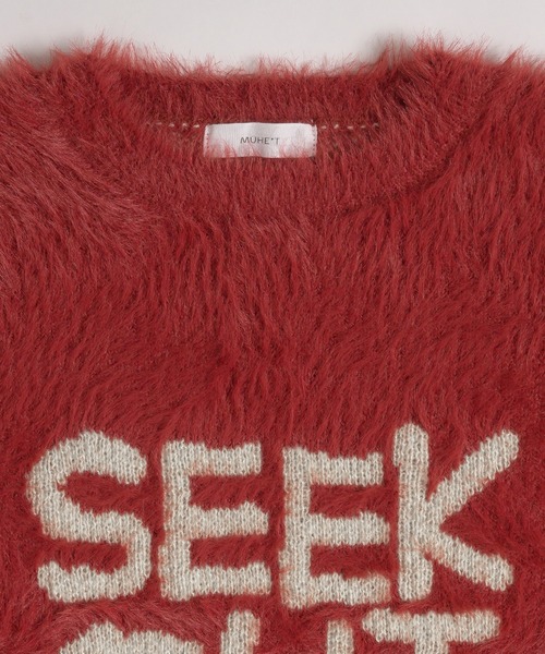 ロゴシャギーニット（ニット/セーター）｜MUHET（ミュエータ）の