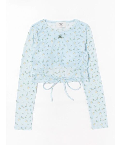 jouetie（ジュエティ）の「バックオープンロゴトップス（Tシャツ/カットソー・レディース・ブラック/ブルー/オフホワイト/その他1/ピンク・MEDIUM）」の4枚目の写真