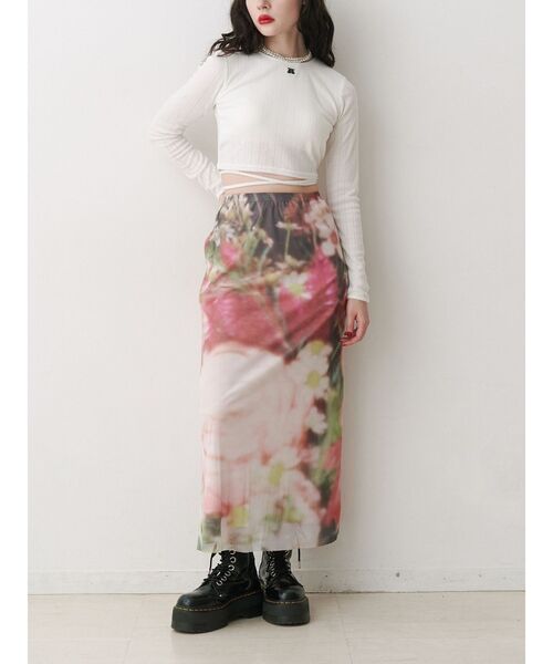 jouetie（ジュエティ）の「バックオープンロゴトップス（Tシャツ/カットソー・レディース・ブラック/ブルー/オフホワイト/その他1/ピンク・MEDIUM）」の17枚目の写真