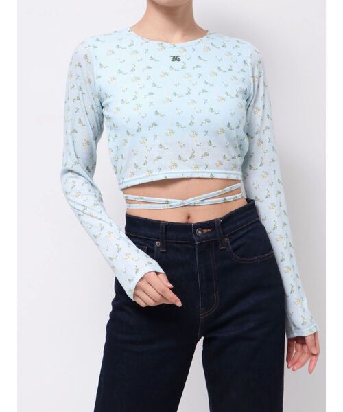 jouetie（ジュエティ）の「バックオープンロゴトップス（Tシャツ/カットソー・レディース・ブラック/ブルー/オフホワイト/その他1/ピンク・MEDIUM）」の13枚目の写真