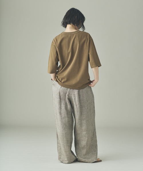 Curensology(カレンソロジー)の「Curensology(カレンソロジー)/【UNIVERSAL OVERALL】別注ショートスリーブTシャツ(Tシャツ/カットソー・レディース・ネイビー/グレー/ブラウン/チャコールグレー・FREE)」の17枚目の写真