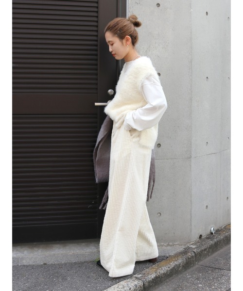 Ungrid（アングリッド）の「2Wayラメニットベスト（ニット/セーター・レディース・オフホワイト/グレー/グリーン・FREE）」の18枚目の写真