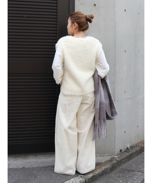 Ungrid（アングリッド）の「2Wayラメニットベスト（ニット/セーター・レディース・オフホワイト/グレー/グリーン・FREE）」の19枚目の写真