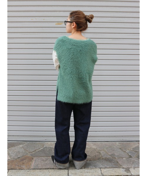 Ungrid（アングリッド）の「2Wayラメニットベスト（ニット/セーター・レディース・オフホワイト/グレー/グリーン・FREE）」の9枚目の写真