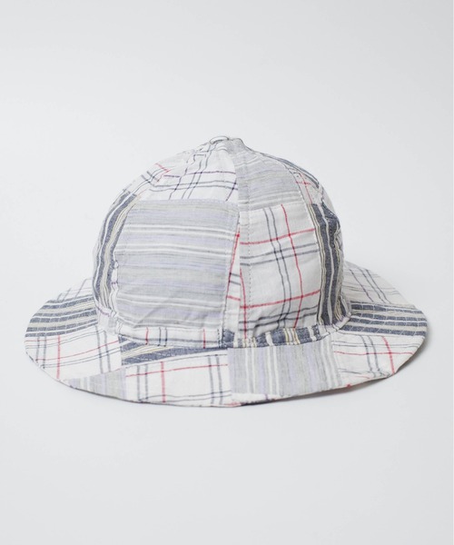 セール】【T6】【UNIVERD72】MADRAS CHECK PATCHWORK MILL HAT