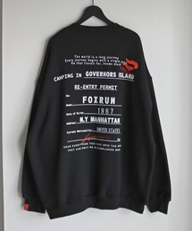 【FOXRUN/フォックスラン】 Back Graphics Fleece Sweatshirt