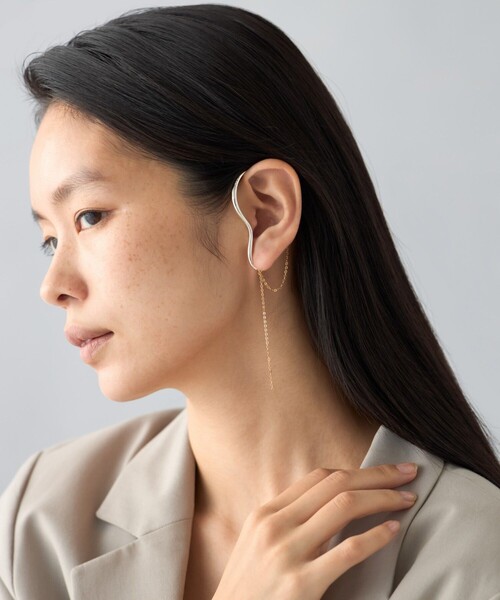Jouete（ジュエッテ）の「[イヤーバングル] チェーン コンビカラー（イヤーカフ・レディース・ゴールド系その他・FREE）」の8枚目の写真