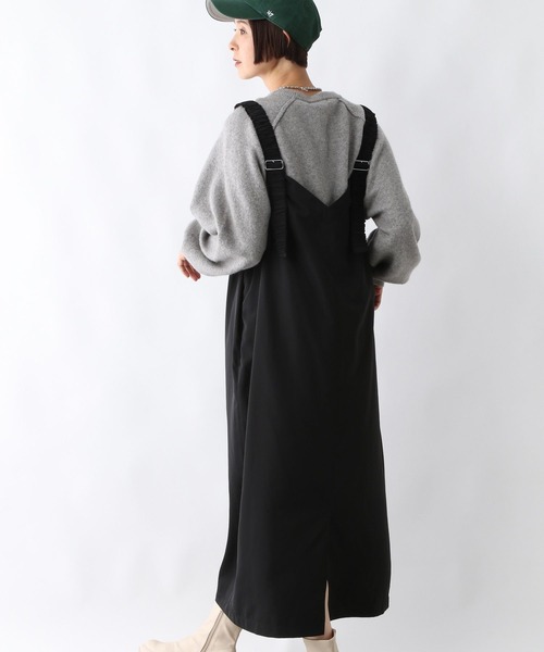 LEPSIM（レプシィム）の「2WAYシャーリングジャンパースカート　286099（ジャンパースカート・レディース・グリーン/ブラック/チャコールグレー/ブルー・FREE）」の8枚目の写真