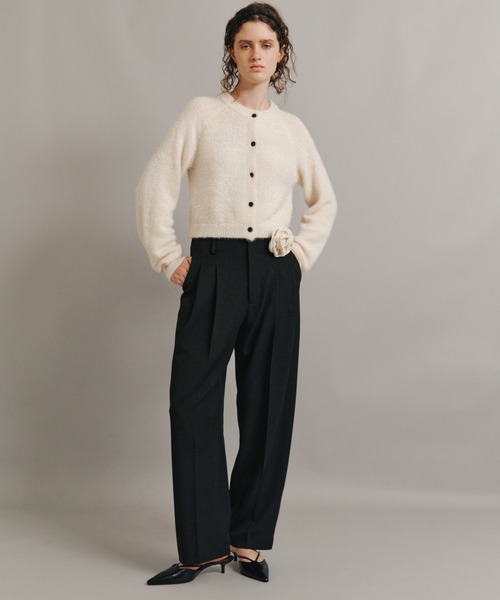 kiehtova(キエトヴァ)の「【kiehtova】TWEED HEAD BAND/ツイード ヘッドバンド(カチューシャ・レディース・ブラック・FREE)」の2枚目の写真