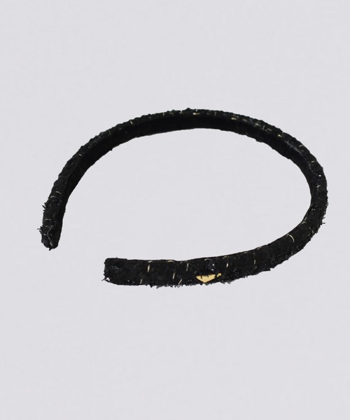 kiehtova(キエトヴァ)の「【kiehtova】TWEED HEAD BAND/ツイード ヘッドバンド(カチューシャ・レディース・ブラック・FREE)」の4枚目の写真