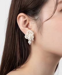 RANDA | パールアシンメトリーイヤリング(イヤリング)