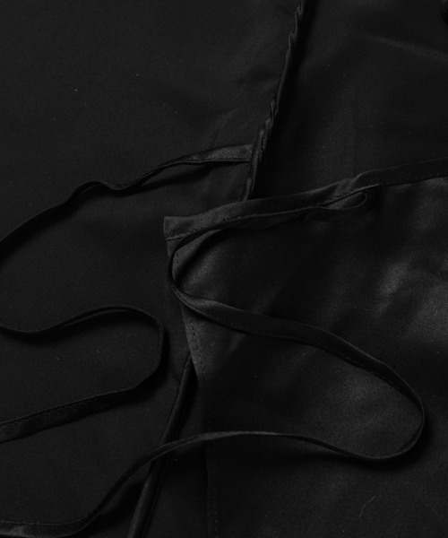 セール】STRAP TOP WITH WRAP CLOSURE AND RUFFLES（シャツ