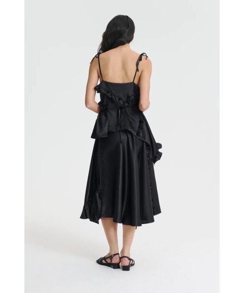 cecilie bahnsen UK8 US4 フリル　トップス　ブラウス　黒 cecilie bahnsen UK8 US4 フリル トップス ブラウス 黒（その他