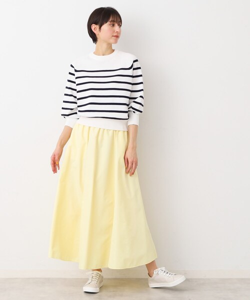 Dessin（デッサン）の「【洗える・4サイズ展開】バルーンスリーブニット（XS～L）（ニット/セーター・レディース・ネイビー/ネイビー系/ブルー/ホワイト系・00/03/02/01）」の13枚目の写真