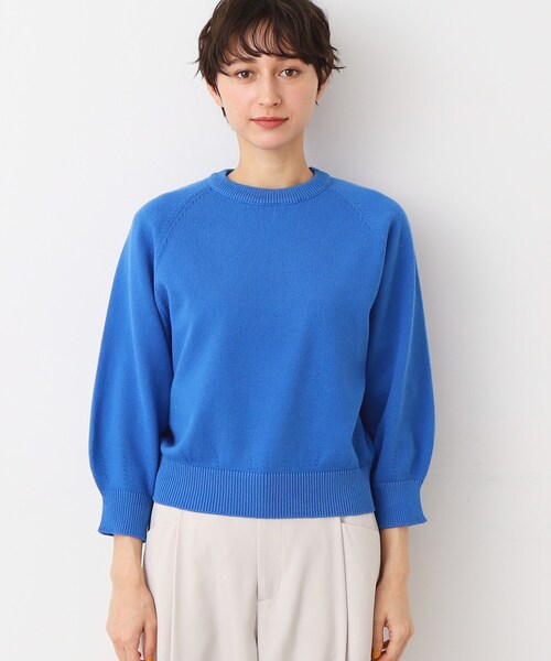 Dessin（デッサン）の「【洗える・4サイズ展開】バルーンスリーブニット（XS～L）（ニット/セーター・レディース・ネイビー/ネイビー系/ブルー/ホワイト系・00/03/02/01）」の10枚目の写真